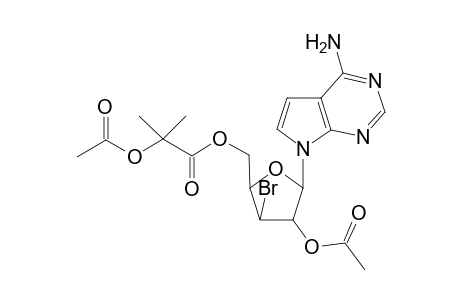 7-[5-O-(2-Acetoxyisobutyryl)-2,3-dideoxy-2-O-acetyl-3-bromo]pyrrolo[2,3-d]pyrimidine