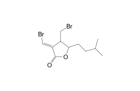 .alpha.(E)-(Bromomethylene)-.beta.-(bromomethyl)-.gamma.-isopentyl-.gamma.-butyrolactone
