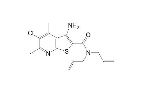 3-Amino-5-chloro-4,6-dimethyl-N,N-bis(prop-2-en-1-yl)thieno[2,3-b]pyridine-2-carboxamide