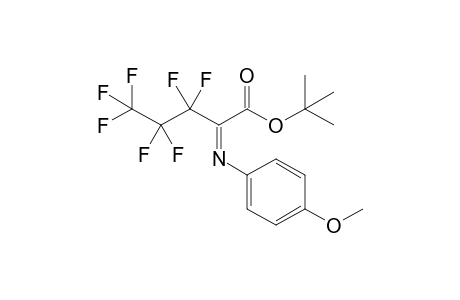 tert-Butyl 2-[N-(p-Methoxyphenyl)imino]-3,3,4,4,5,5,5-heptafluoropentanoate