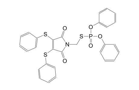 S-{[2,5-dioxo-3,4-bis(phenylsulfanyl)-2,5-dihydro-1H-pyrrol-1-yl]methyl} O,O-diphenyl thiophosphate
