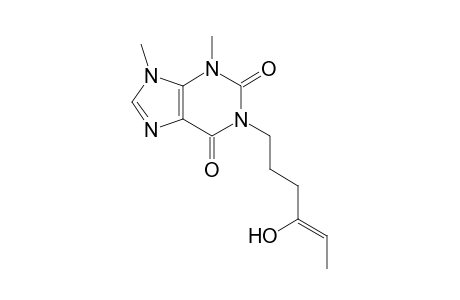 1-Methyl-3-(4-hydroxy-4-hexehyl)-5-methyl-imidazo[4,5-e]1,3-diazin-2,4-dione