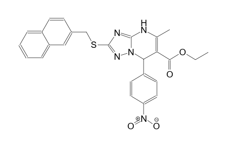 ethyl 5-methyl-2-[(2-naphthylmethyl)sulfanyl]-7-(4-nitrophenyl)-4,7-dihydro[1,2,4]triazolo[1,5-a]pyrimidine-6-carboxylate