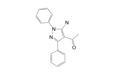 1-[5-amino-1,3-di(phenyl)pyrazol-4-yl]ethanone