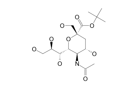 TERT.-BUTYL-5-ACETAMIDO-2,6-ANHYDRO-3,5-DIDESOXY-2-C-(HYDROXYMETHYL)-D-ERYTHRO-L-GLUCO-NONONATE