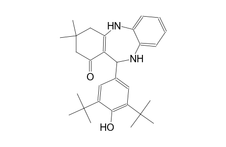 11-(3,5-ditert-butyl-4-hydroxyphenyl)-3,3-dimethyl-2,3,4,5,10,11-hexahydro-1H-dibenzo[b,e][1,4]diazepin-1-one