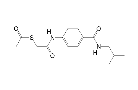 ethanethioic acid S-[2-[[4-(isobutylcarbamoyl)phenyl]amino]-2-keto-ethyl] ester