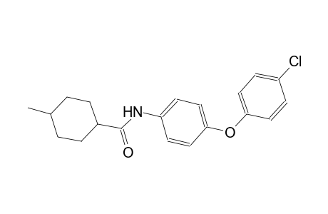 N-[4-(4-chlorophenoxy)phenyl]-4-methylcyclohexanecarboxamide