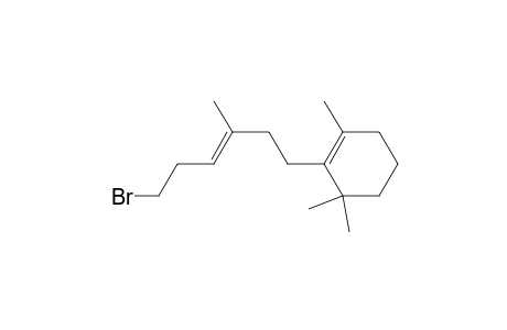 2-[(E)-6-bromanyl-3-methyl-hex-3-enyl]-1,3,3-trimethyl-cyclohexene