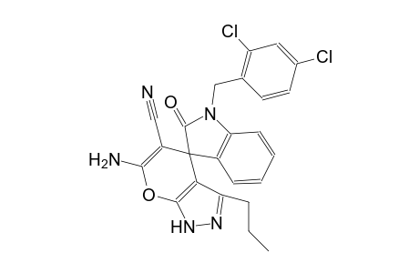 6'-amino-1-(2,4-dichlorobenzyl)-2-oxo-3'-propyl-1'H-spiro[indoline-3,4'-pyrano[2,3-c]pyrazole]-5'-carbonitrile