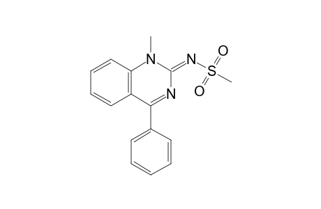 (NZ)-N-(1-methyl-4-phenyl-2-quinazolinylidene)methanesulfonamide