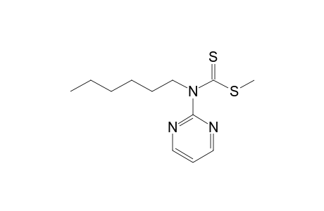 Methyl N-hexyl-N-(2-pyrimidyl)dithiocarbamate
