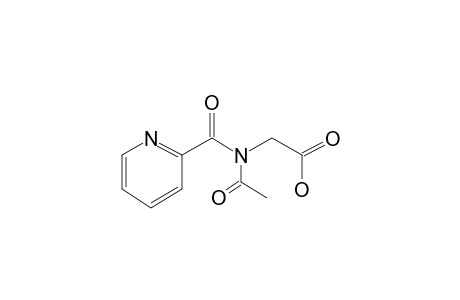 2-(Pyridin-2-ylformamido)acetic acid, N-acetyl-