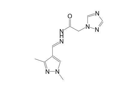 N'-[(E)-(1,3-dimethyl-1H-pyrazol-4-yl)methylidene]-2-(1H-1,2,4-triazol-1-yl)acetohydrazide