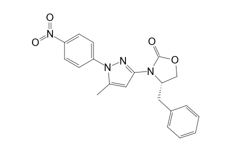 (S)-4-Benzyl-3-[5-methyl-1-(4-nitro-phenyl)-1H-pyrazol-3-yl]-oxazolidin-2-one