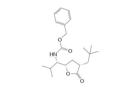 (phenylmethyl) N-[(1S)-1-[(2S,4S)-4-(2,2-dimethylpropyl)-5-oxidanylidene-oxolan-2-yl]-2-methyl-propyl]carbamate