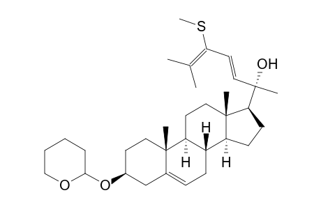 (3.beta.,20S,22E)-24-(Methylthio)-3-[(tetrahydro-2H-pyran-2-yl)oxy]cholesta-5,22,24-trien-20-ol