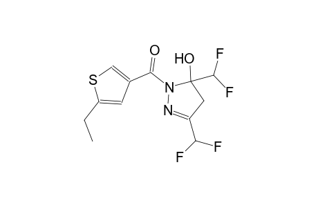 3,5-bis(difluoromethyl)-1-[(5-ethyl-3-thienyl)carbonyl]-4,5-dihydro-1H-pyrazol-5-ol