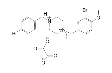 1-(4-bromobenzyl)-4-(3-bromo-4-methoxybenzyl)piperazinediium oxalate