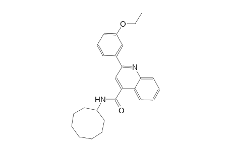 N-cyclooctyl-2-(3-ethoxyphenyl)-4-quinolinecarboxamide