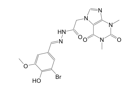 1H-purine-7-acetic acid, 2,3,6,7-tetrahydro-1,3-dimethyl-2,6-dioxo-, 2-[(E)-(3-bromo-4-hydroxy-5-methoxyphenyl)methylidene]hydrazide