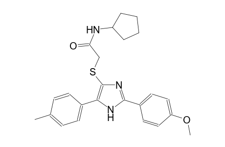 acetamide, N-cyclopentyl-2-[[2-(4-methoxyphenyl)-5-(4-methylphenyl)-1H-imidazol-4-yl]thio]-