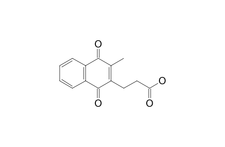 3-(1,4-diketo-3-methyl-2-naphthyl)propionic acid