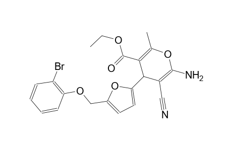 ethyl 6-amino-4-{5-[(2-bromophenoxy)methyl]-2-furyl}-5-cyano-2-methyl-4H-pyran-3-carboxylate