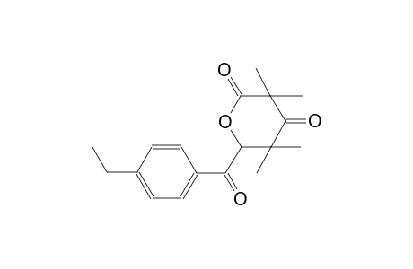 2H-pyran-2,4(3H)-dione, 6-(4-ethylbenzoyl)dihydro-3,3,5,5-tetramethyl-