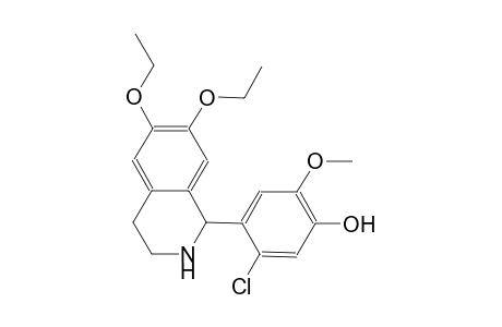 5-Chloranyl-4-(6,7-diethoxy-1,2,3,4-tetrahydroisoquinolin-1-yl)-2-methoxy-phenol