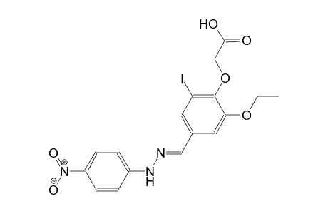 (2-ethoxy-6-iodo-4-{(E)-[(4-nitrophenyl)hydrazono]methyl}phenoxy)acetic acid