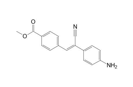 Benzoic acid, 4-[2-(4-aminophenyl)-2-cyanoethenyl]-, methyl ester