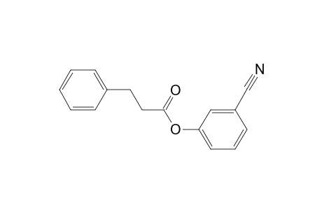 3-Cyanophenyl-.beta.-phenylpropionate