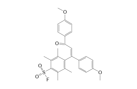 (Z)-1,3-Bis(4-methoxyphenyl)-3-(2,3,5,6-tetramethyl-4-fluorosulfonylphenyl)prop-2-en-1-one