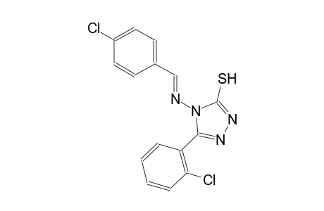 5-(2-chlorophenyl)-4-{[(E)-(4-chlorophenyl)methylidene]amino}-4H-1,2,4-triazol-3-yl hydrosulfide