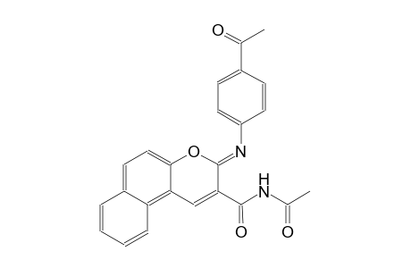 N-({(3Z)-3-[(4-acetylphenyl)imino]-3H-benzo[f]chromen-2-yl}carbonyl)acetamide