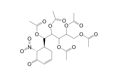 (5S,6R)-6-NITRO-5-(1',2',3',4',5'-PENTA-O-ACETYL-D-GALAKTO-PENTITOL-1'-YL)-CYCLOHEX-2-ENONE
