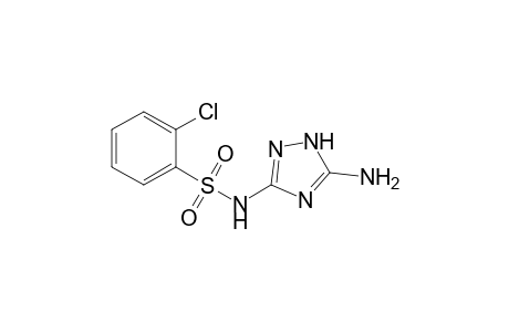 N-(5-azanyl-1H-1,2,4-triazol-3-yl)-2-chloranyl-benzenesulfonamide