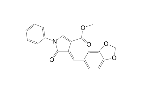 4-Benzo[1,3]dioxol-5-ylmethylene-2-methyl-5-oxo-1-phenyl-4,5-dihydro-1H-pyrrole-3-carboxylic acid methyl ester