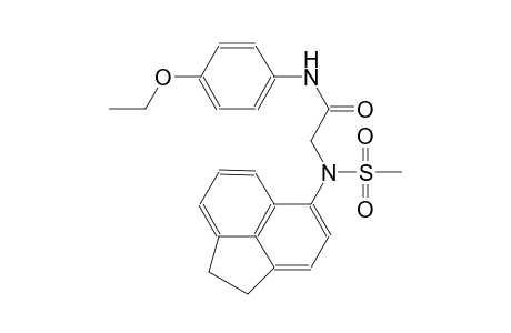 2-[1,2-dihydro-5-acenaphthylenyl(methylsulfonyl)amino]-N-(4-ethoxyphenyl)acetamide