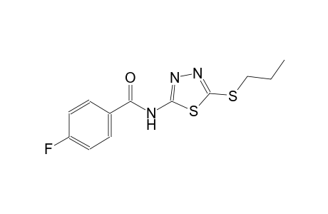 benzamide, 4-fluoro-N-[5-(propylthio)-1,3,4-thiadiazol-2-yl]-