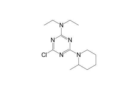 4-Chloro-N,N-diethyl-6-(2-methyl-1-piperidinyl)-1,3,5-triazin-2-amine