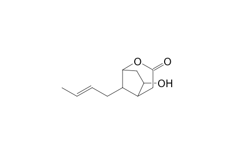 2-Oxabicyclo[3.2.1]octan-3-one, 8-(2-butenyl)-6-hydroxy-, (exo,anti)-