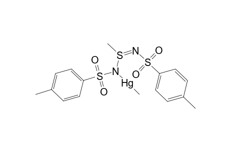 Mercury, methyl[4-methyl-N-[S-methyl-N-[(4-methylphenyl)sulfonyl]sulfinimidoyl]benzenesulfonamidato]-