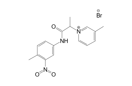 3-Methyl-1-[1-methyl-2-(4-methyl-3-nitroanilino)-2-oxoethyl]pyridinium bromide