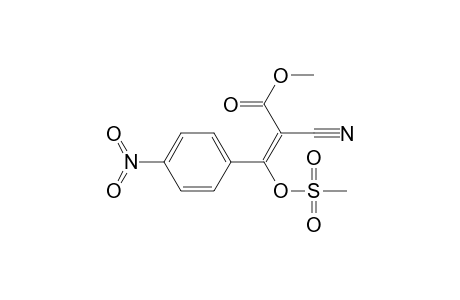 2-Propenoic acid, 2-cyano-3-[(methylsulfonyl)oxy]-3-(4-nitrophenyl)-, methyl ester, (E)-
