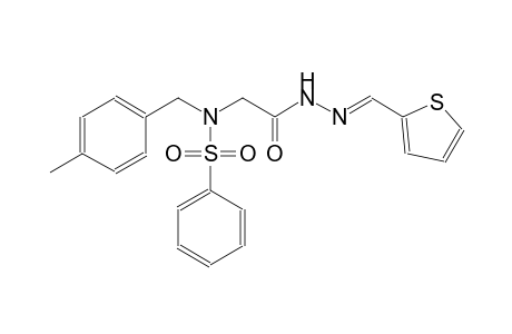 N-(4-methylbenzyl)-N-{2-oxo-2-[(2E)-2-(2-thienylmethylene)hydrazino]ethyl}benzenesulfonamide