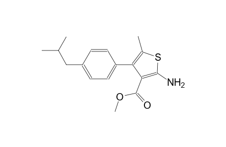methyl 2-amino-4-(4-isobutylphenyl)-5-methyl-3-thiophenecarboxylate