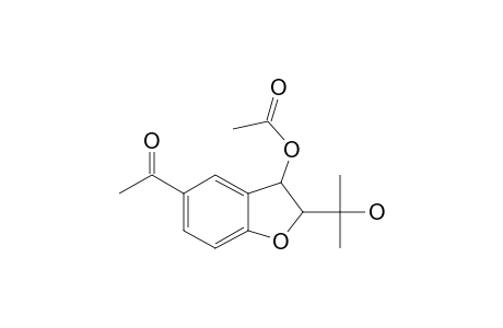 1-[3-Hydroxy-2-(2-hydroxypropan-2-yl)-2,3-dihydro-1-benzofuran-5-yl]ethanone, ac derivative