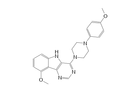 9-methoxy-4-[4-(4-methoxyphenyl)-1-piperazinyl]-5H-pyrimido[5,4-b]indole